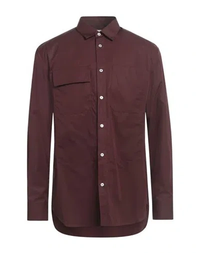 Jil Sander Man Shirt Plum Size 15 ¾ Cotton In Purple