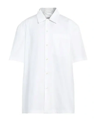 Jil Sander Man Shirt White Size 16 Cotton