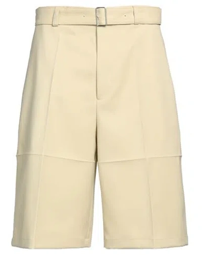 Jil Sander Man Shorts & Bermuda Shorts Beige Size 36 Wool