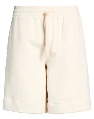 Jil Sander Man Shorts & Bermuda Shorts Cream Size M Cotton In White