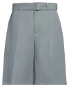 Jil Sander Man Shorts & Bermuda Shorts Grey Size 32 Wool In Grey