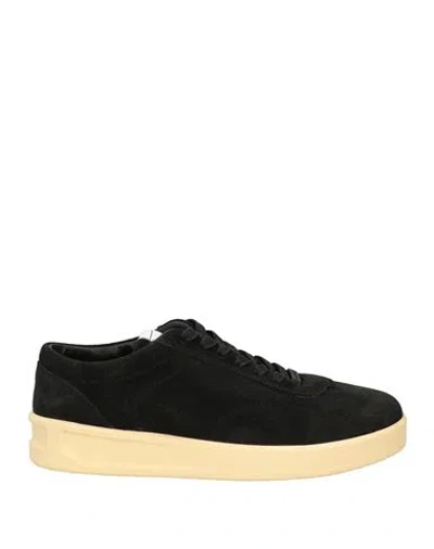Jil Sander Mesh-trimmed Leather Sneakers In Black