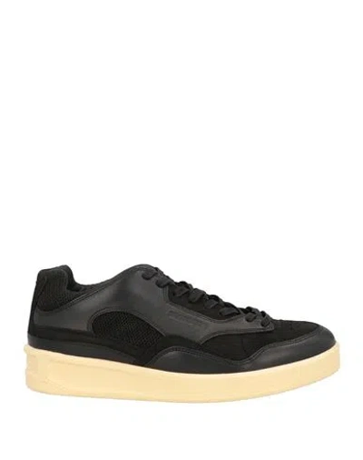 Jil Sander Logo Detailed Lace In 002 - Black/ecru