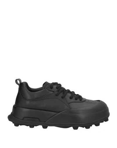 Jil Sander Man Sneakers Black Size 9 Calfskin
