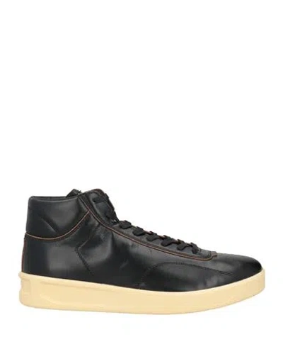 Jil Sander Man Sneakers Black Size 9 Calfskin