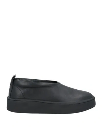Jil Sander Man Sneakers Black Size 9 Leather