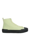 Jil Sander Man Sneakers Light Green Size 11 Textile Fibers