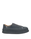 Jil Sander Man Sneakers Navy Size 8 Calfskin