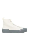 Jil Sander High-top Canvas Sneakers Rubber Sole In White