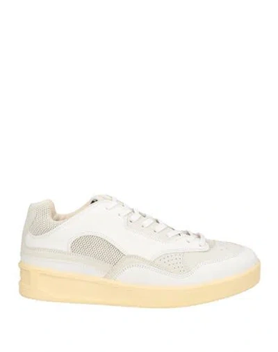 Jil Sander Panelled Low-top Sneakers In White