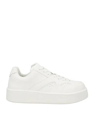 Jil Sander Man Sneakers White Size 9 Calfskin