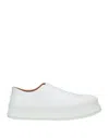 Jil Sander Lace-up Low-top Sneakers In White