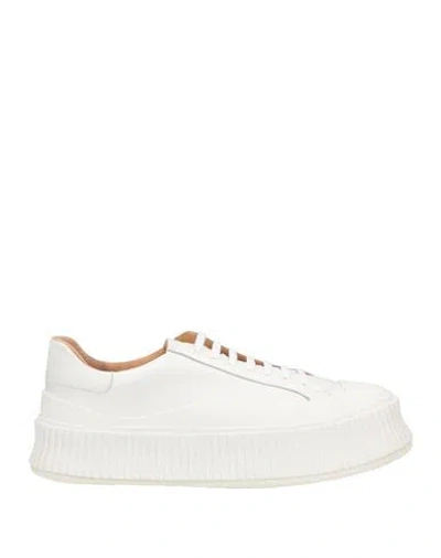 JIL SANDER JIL SANDER MAN SNEAKERS WHITE SIZE 9 SOFT LEATHER