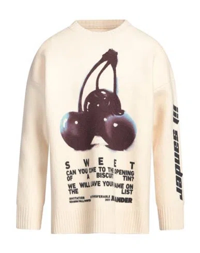 Jil Sander Man Sweater Beige Size L Wool