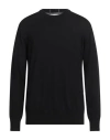 Jil Sander Man Sweater Military Green Size 44 Wool In Black