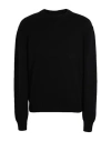 Jil Sander Man Sweater Black Size 40 Cotton, Cashmere