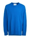 Jil Sander Man Sweater Bright Blue Size 40 Wool