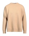 Jil Sander Crew-neck Merino Wool Jumper In Beige