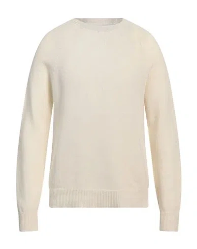 Jil Sander Man Sweater Cream Size 40 Virgin Wool, Cashmere In White