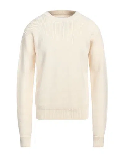 JIL SANDER JIL SANDER MAN SWEATER CREAM SIZE 40 WOOL