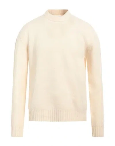 Jil Sander Man Sweater Cream Size 40 Wool In White