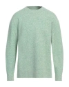 Jil Sander Man Sweater Green Size 40 Wool, Viscose In Green