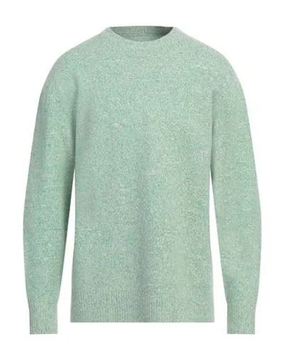 Jil Sander Man Sweater Green Size 40 Wool, Viscose