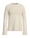 JIL SANDER JIL SANDER MAN SWEATER IVORY SIZE 40 COTTON, WOOL