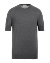 Jil Sander Man Sweater Lead Size 40 Virgin Wool In Grey