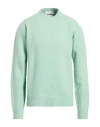 Jil Sander Man Sweater Light Green Size 40 Wool In Blue