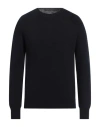 Jil Sander Man Sweater Midnight Blue Size 36 Virgin Wool, Cashmere In Black