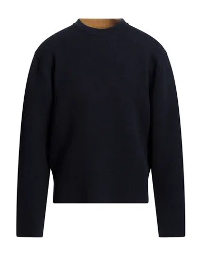JIL SANDER JIL SANDER MAN SWEATER MIDNIGHT BLUE SIZE 38 VIRGIN WOOL, CASHMERE, POLYAMIDE
