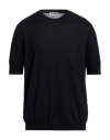 Jil Sander Man Sweater Midnight Blue Size 44 Virgin Wool In Blue