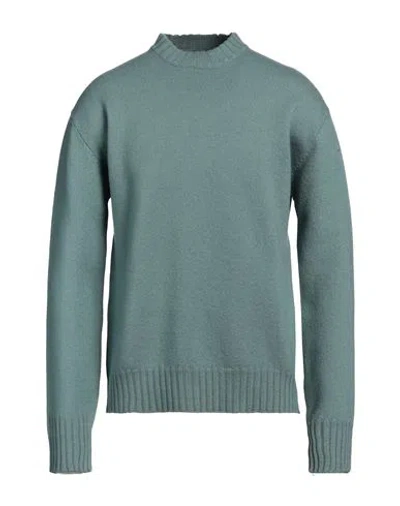Jil Sander Man Sweater Sage Green Size 38 Wool In Sage Green