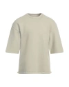 Jil Sander Man Sweater Sage Green Size 38 Wool, Polyamide In Gray