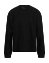 Jil Sander Man Sweatshirt Black Size 40 Wool, Polyamide In Black