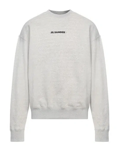 Jil Sander + Man Sweatshirt Grey Size M Cotton In Grey