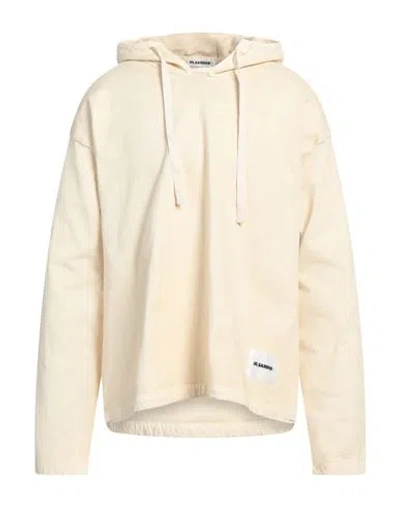 Jil Sander Man Sweatshirt Ivory Size L Cotton In Beige