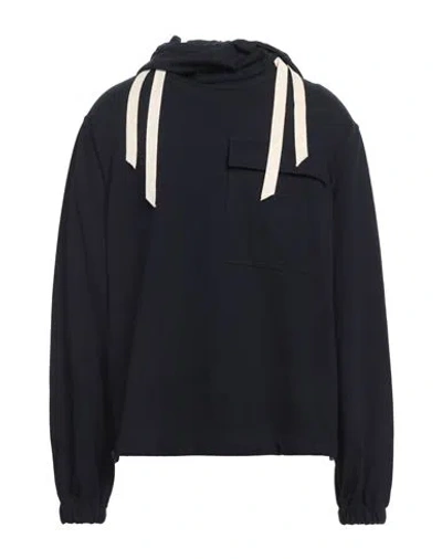 Jil Sander+ Man Sweatshirt Midnight Blue Size 40 Cotton