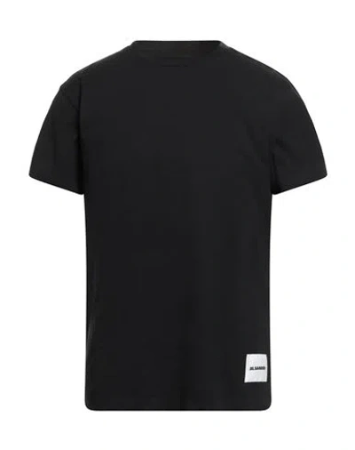 Jil Sander+ Man T-shirt Black Size L Organic Cotton