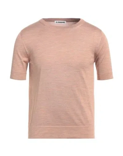 Jil Sander Man T-shirt Blush Size 40 Silk In Pink