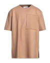 Jil Sander Man T-shirt Camel Size 42 Wool In Beige