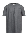 Jil Sander Man T-shirt Grey Size 42 Wool