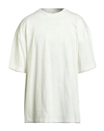 Jil Sander Man T-shirt Ivory Size 44 Cotton In White