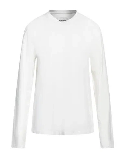 Jil Sander Man T-shirt Ivory Size Xl Cotton In White