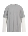 Jil Sander Man T-shirt Light Grey Size 40 Cotton In Gray
