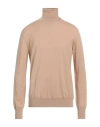 Jil Sander Man Turtleneck Camel Size 42 Wool In Beige