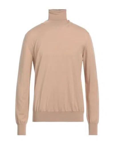 Jil Sander Man Turtleneck Camel Size 42 Wool In Beige