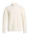 Jil Sander Man Turtleneck Ivory Size 38 Wool In White