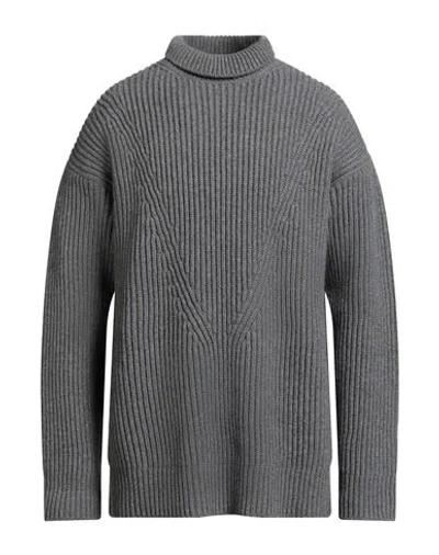 Jil Sander Man Turtleneck Lead Size 38 Wool In Gray